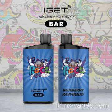 BAR IGET asli sekali pakai VAPE 3500PUFFS